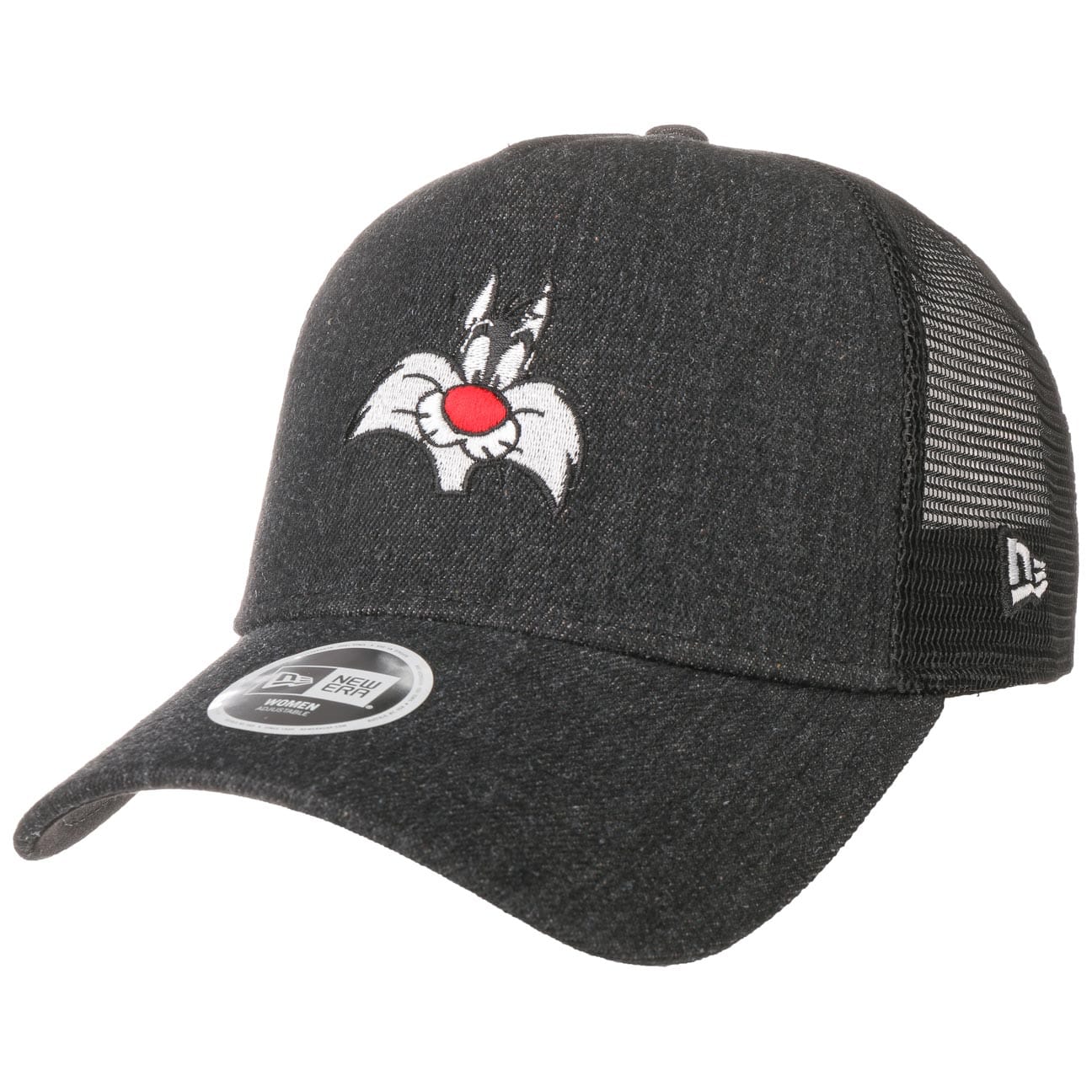 Sylvester Womens Trucker Pet By New Era Zwart One Size new era kopen in de aanbieding