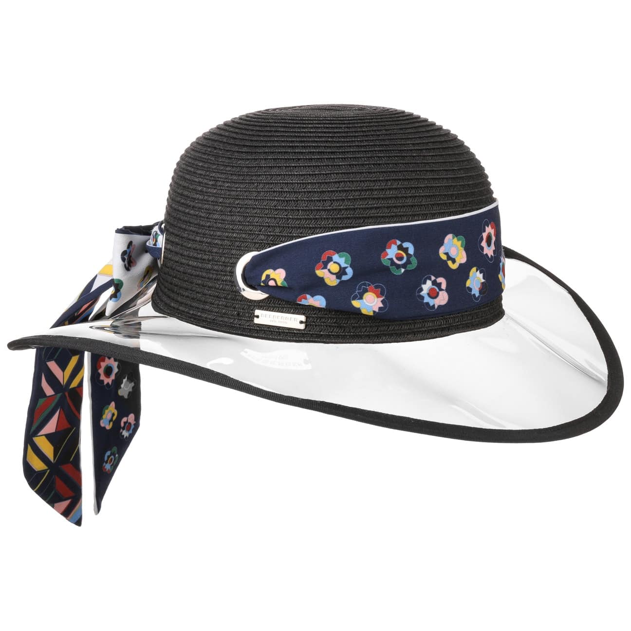 Jalia Hoed Met Doorzichtige Rand By Seeberger Zwart One Size seeberger kopen in de aanbieding