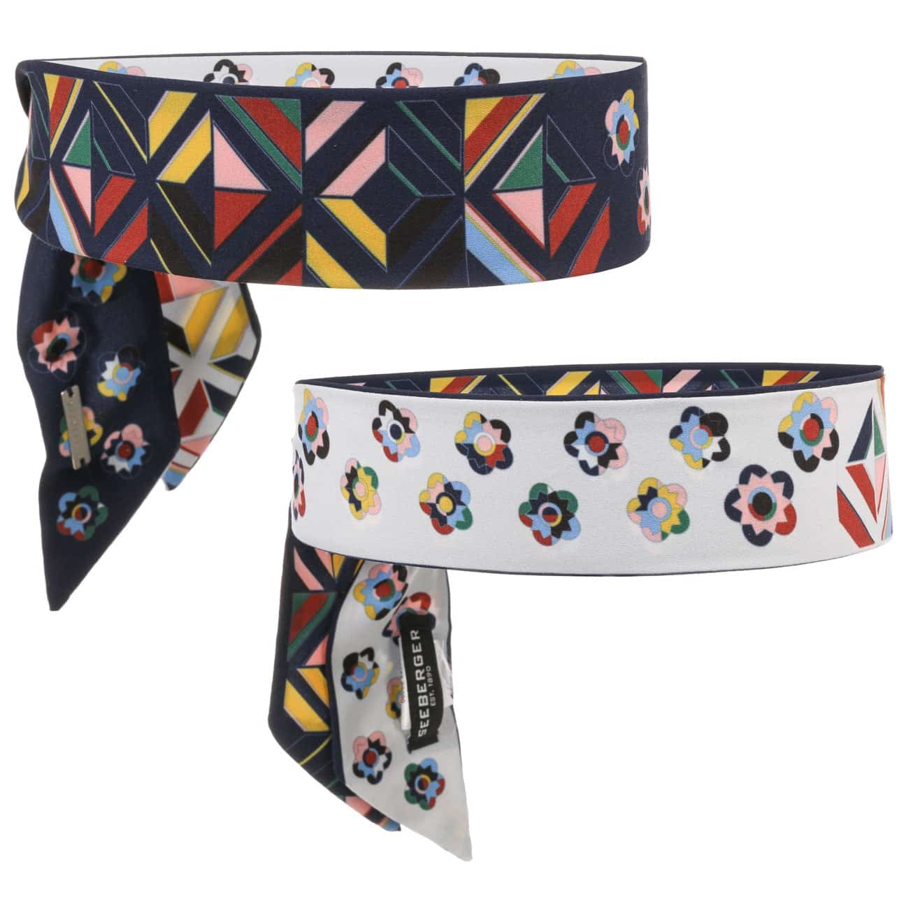 Samisa Omkeerbare 3 In 1 Hoofdband By Seeberger Blauw seeberger kopen in de aanbieding