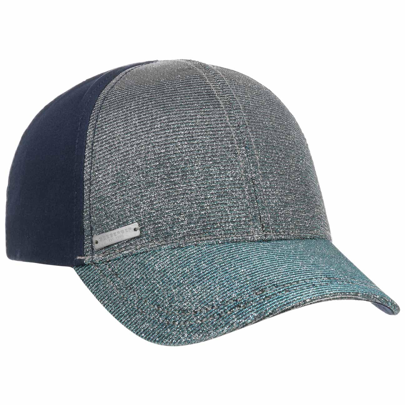 Glitter Damespet By Seeberger Donkerblauw One Size seeberger kopen in de aanbieding