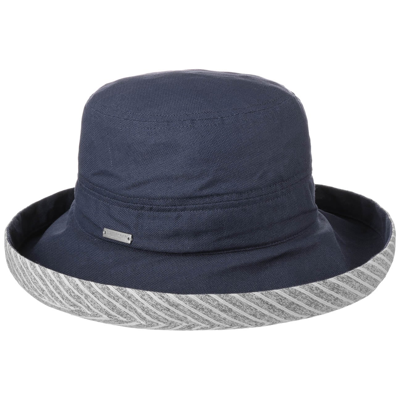 Tessa Katoenen Dameshoed By Seeberger Donkerblauw One Size seeberger kopen in de aanbieding