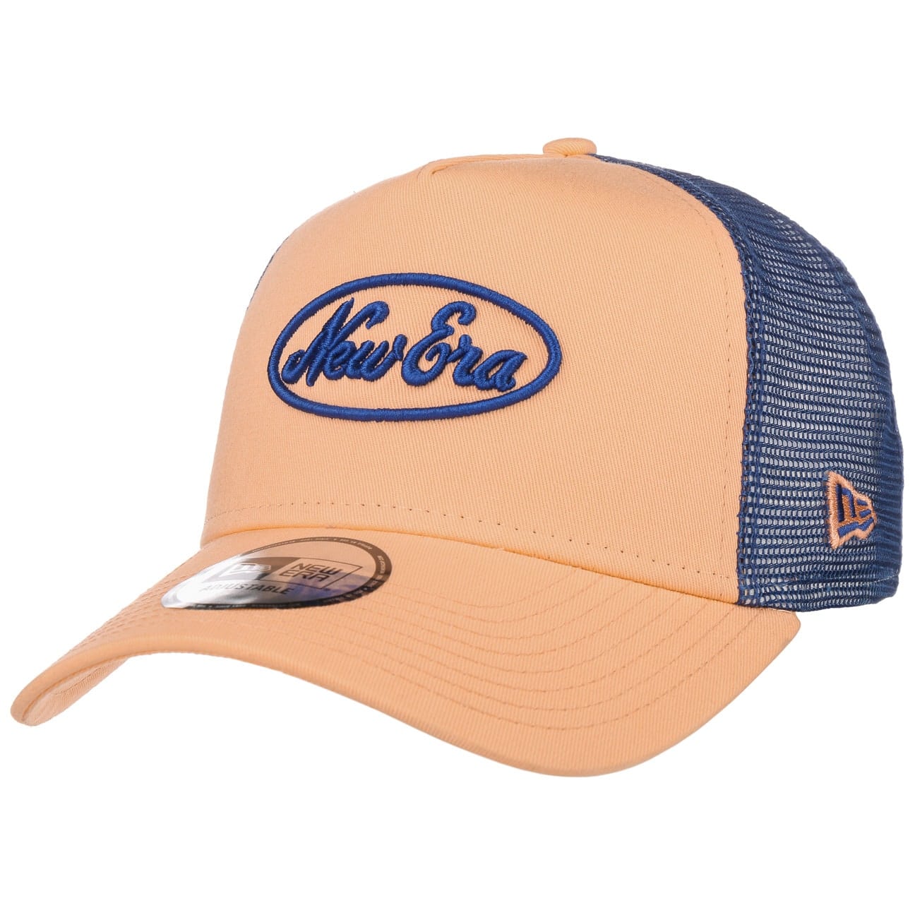 Oval Script Trucker Pet By New Era Apricot One Size new era kopen in de aanbieding