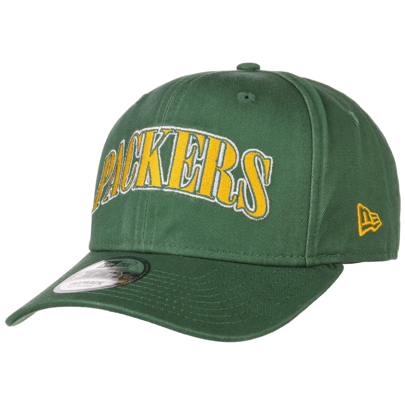 9Fifty Pre Curved Packers Pet By New Era Groen Sm 54 57 Cm new era kopen in de aanbieding