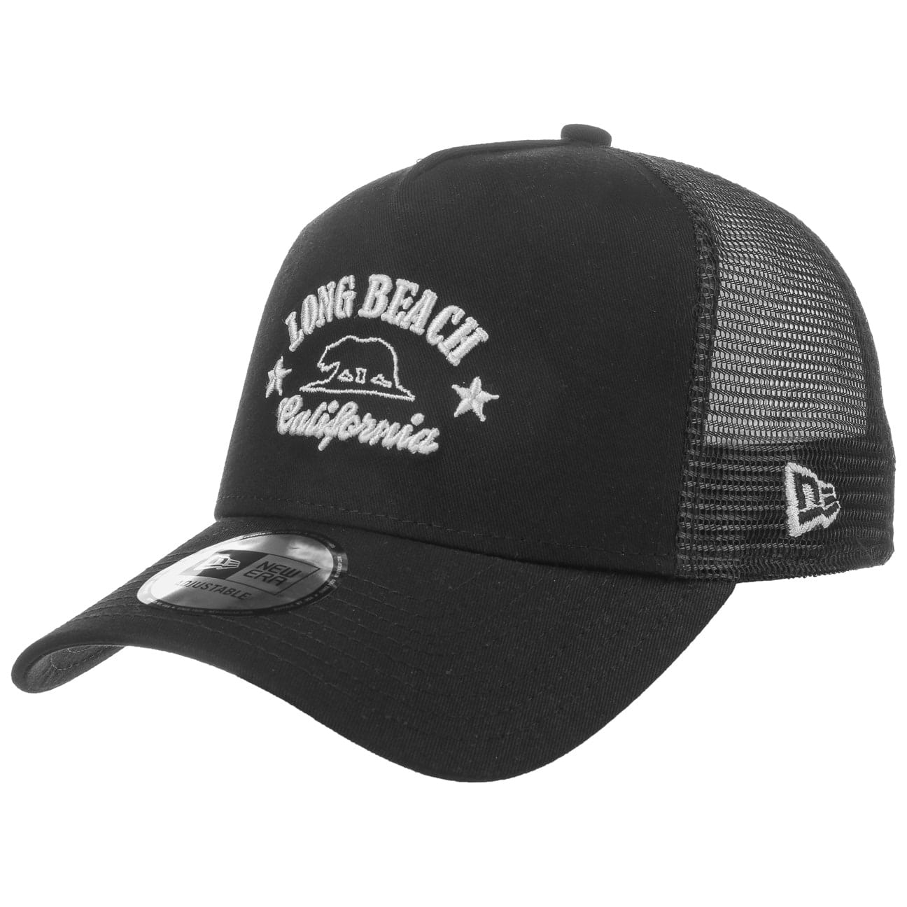 Long Beach Trucker Pet By New Era Zwart One Size new era kopen in de aanbieding