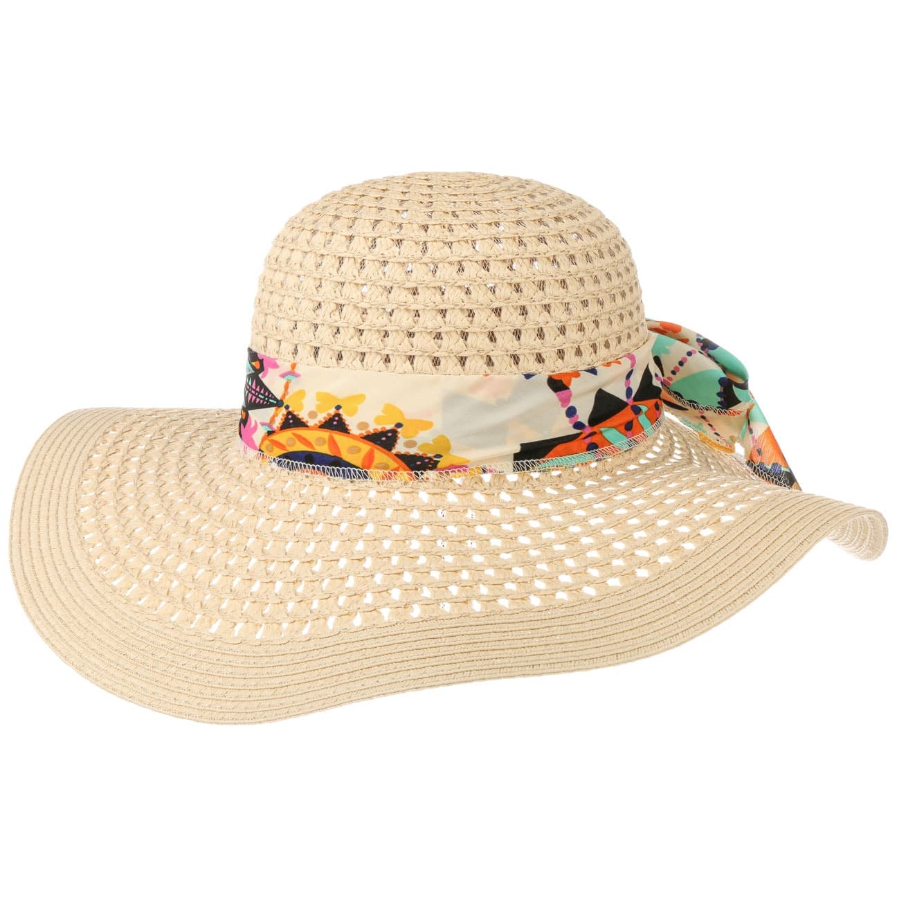Hoedshop Supersummer Flaphoed Met Stofband Beige One Size hoedshop kopen in de aanbieding Hoedshop Supersummer Flaphoed Met Stofband Beige One Size hoedshop kopen in de aanbieding