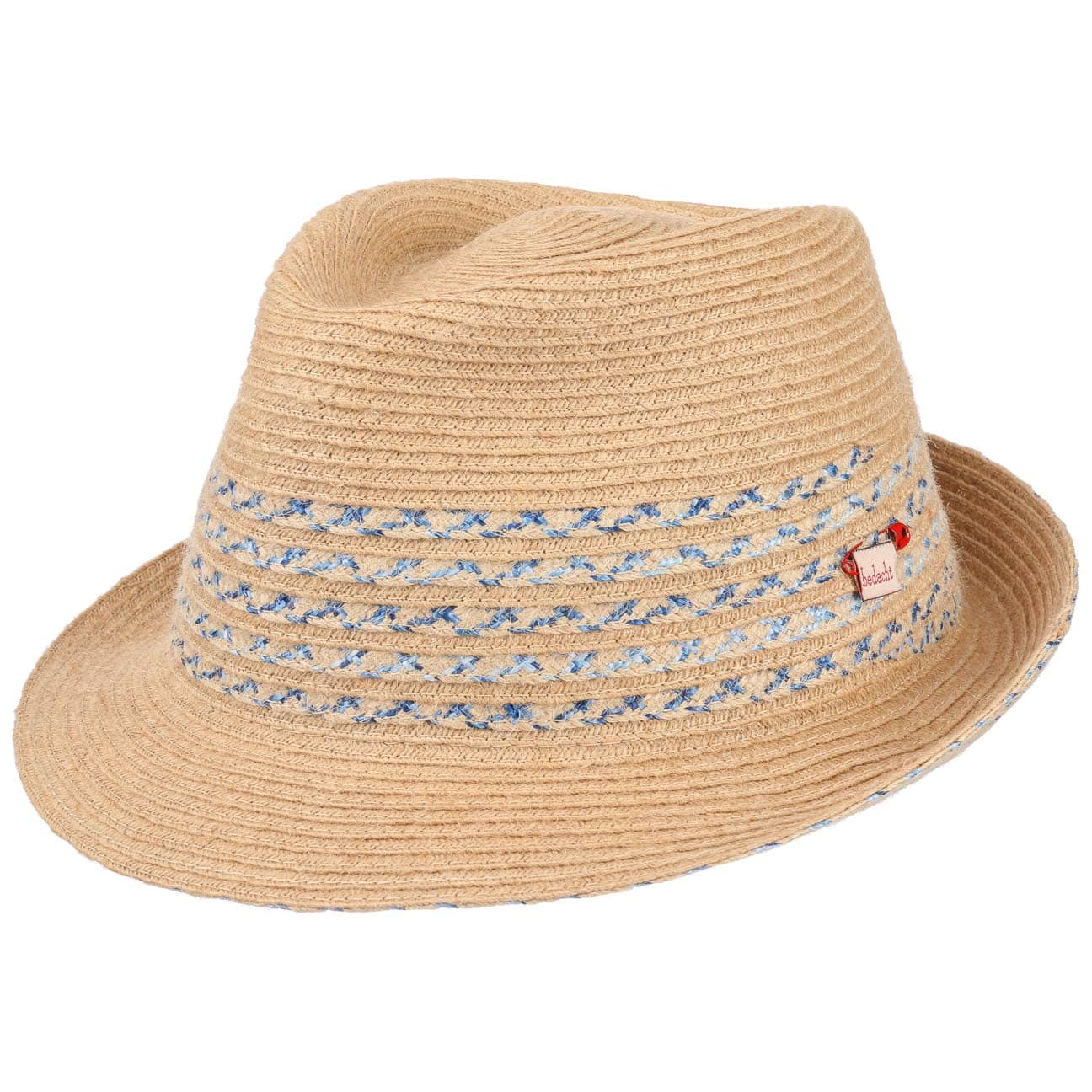 Stripes Trilby Strohoed By Bedacht Naturel Blauw L 58 59 Cm bedacht kopen in de aanbieding Stripes Trilby Strohoed By Bedacht Naturel Blauw L 58 59 Cm bedacht kopen in de aanbieding