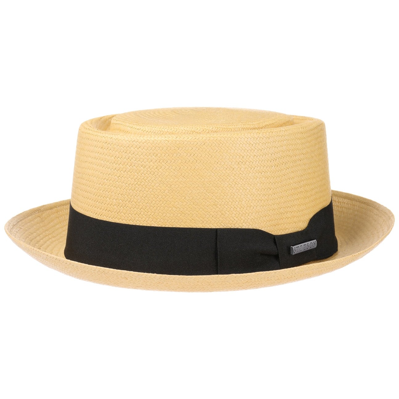 Classic Pork Pie Panamahoed By Stetson Naturel Xl 60 61 Cm stetson kopen in de aanbieding