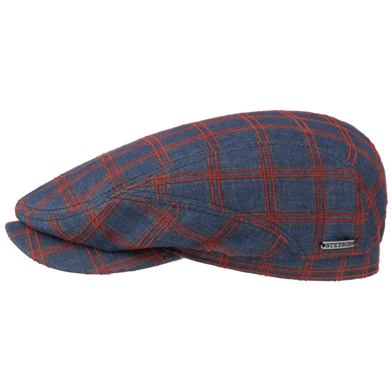 Belfast Linen Check Pet By Stetson Blauw Rood 58 stetson kopen in de aanbieding Belfast Linen Check Pet By Stetson Blauw Rood 58 stetson kopen in de aanbieding