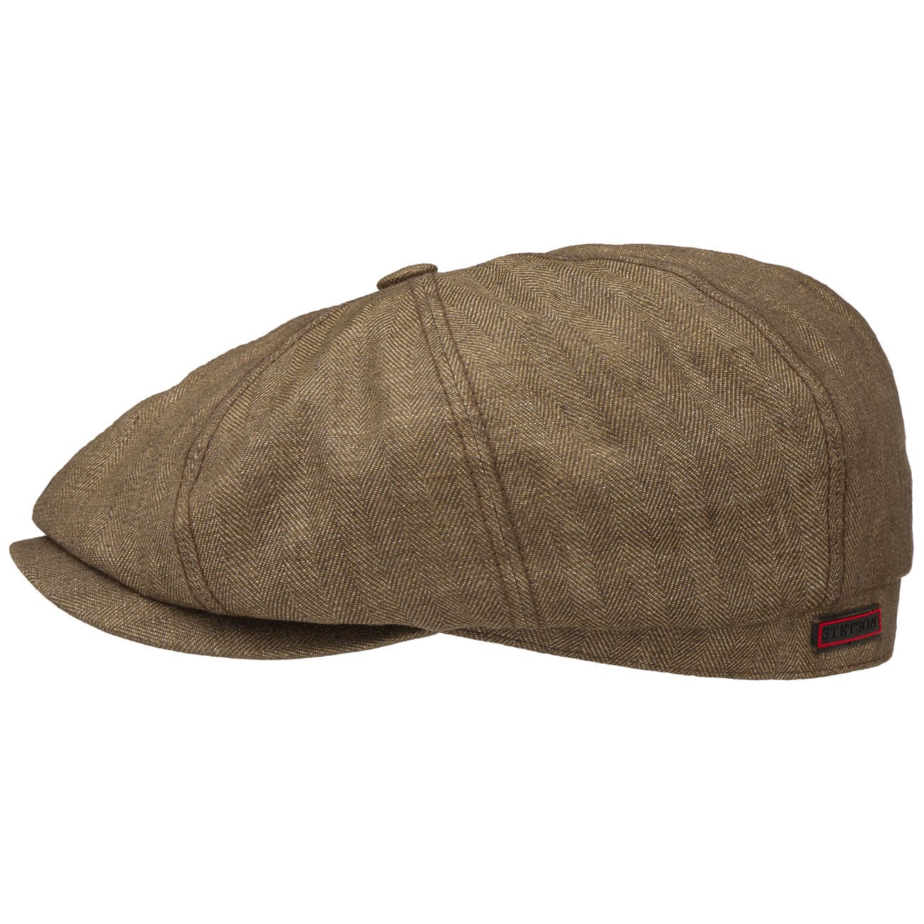 Hatteras Coated Linen Pet By Stetson Bruin M 56 57 Cm stetson kopen in de aanbieding