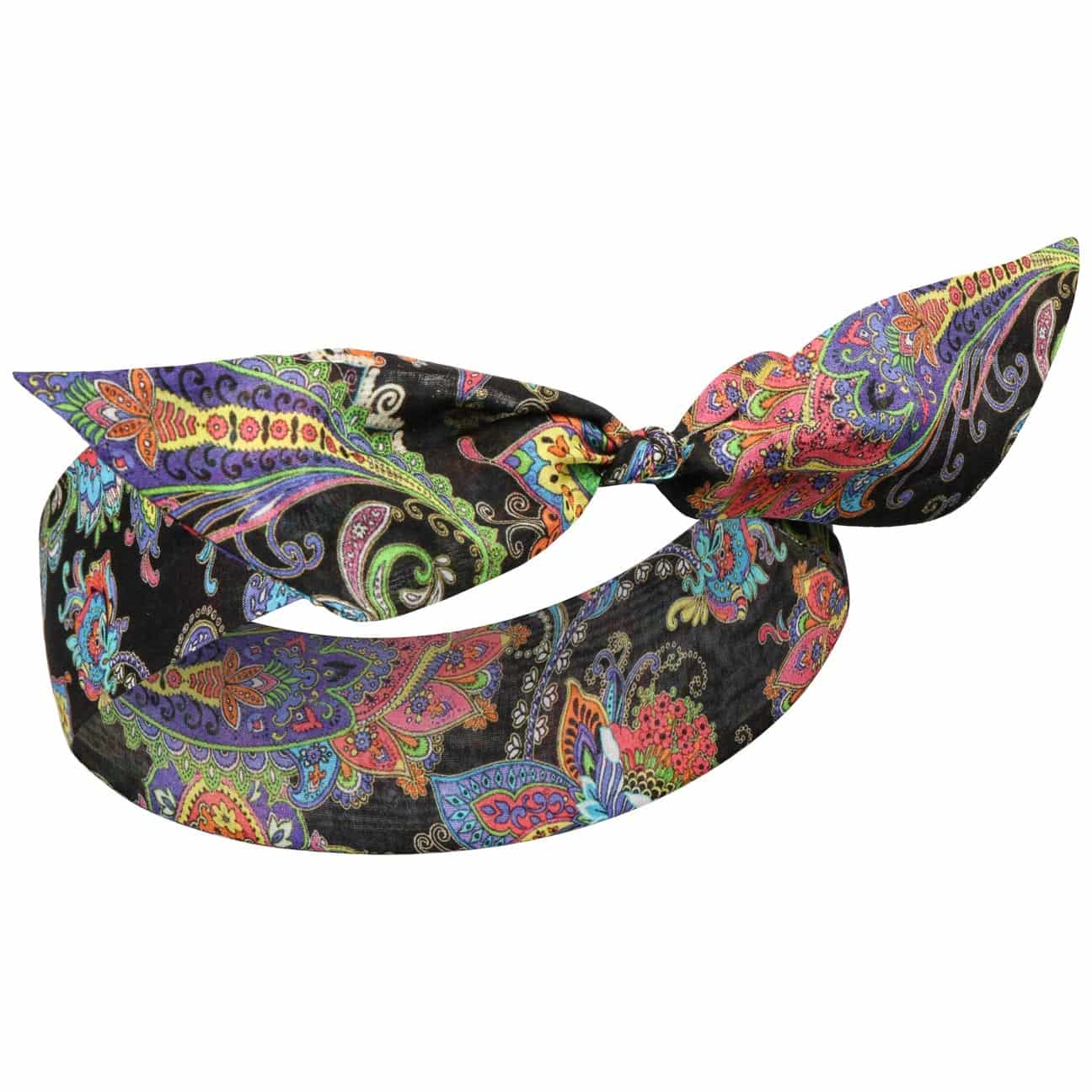 Colour Paisley 3 In 1 Hoofdband By Fraas Zwart fraas kopen in de aanbieding