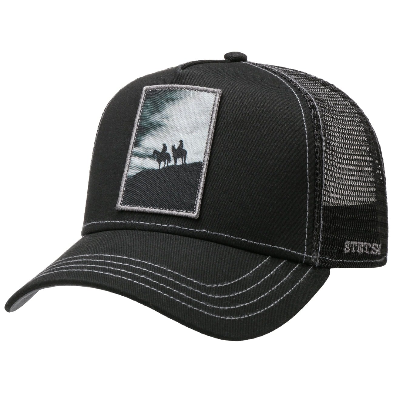 Silhouette Horses Trucker Pet By Stetson Zwart One Size stetson kopen in de aanbieding Silhouette Horses Trucker Pet By Stetson Zwart One Size stetson kopen in de aanbieding