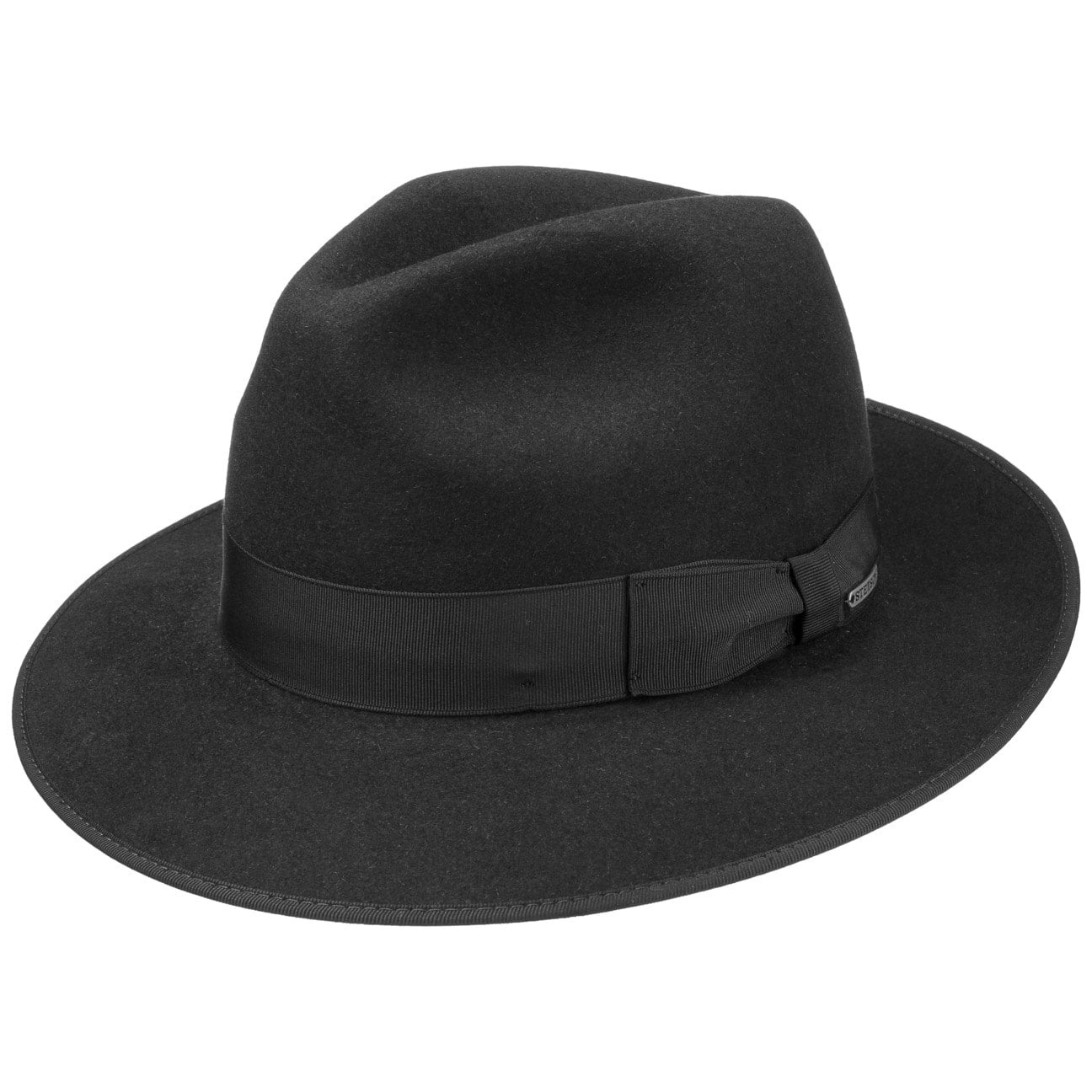 Tarson Fedora Haarvilthoed By Stetson Zwart 55 stetson kopen in de aanbieding