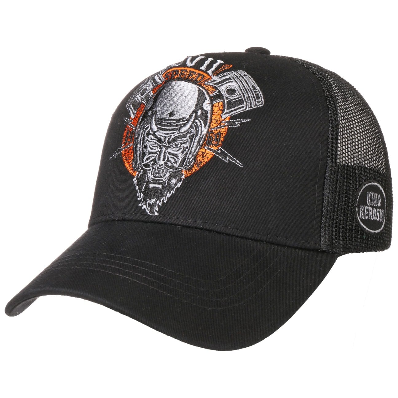 Devil Speed Trucker Pet By King Kerosin Zwart One Size king kerosin kopen in de aanbieding Devil Speed Trucker Pet By King Kerosin Zwart One Size king kerosin kopen in de aanbieding