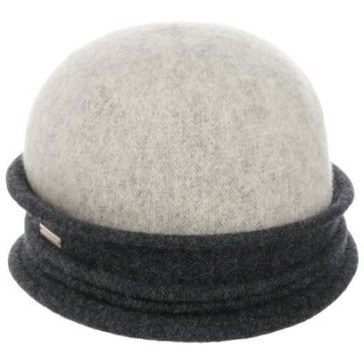 Twotone Woolmark Cloche Hoed by Seeberger