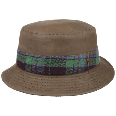 Max Bucket Leren Hoed by Alfonso D’Este