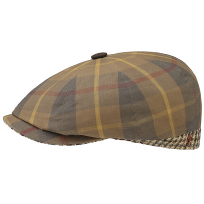 Katoenen Pet Dames één Denim Newsboy Pet By Seeberger - € 49,95 Dames Ballonpet Maat 56-60 Cm