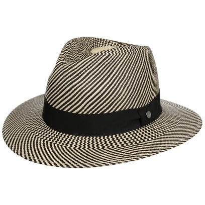 Twotone Stripes Traveller Panamahoed by Lierys
