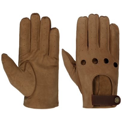 Vented Leren Handschoenen by Stetson