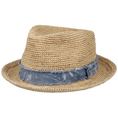Crochet Rafia Fedora Strohoed by Stetson