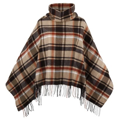 Landiva Check Poncho
