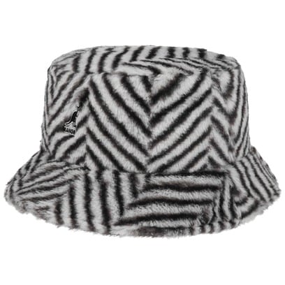 Faux Fur Bucket Herringbone Vissershoed by Kangol