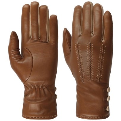 Twotone Nappa Leren Handschoenen by Caridei