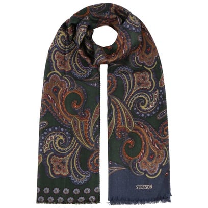 Multicolour Paisley Wollen Sjaal by Stetson