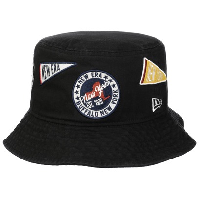 All-Over Patch Bucket Stoffen Hoed by New Era