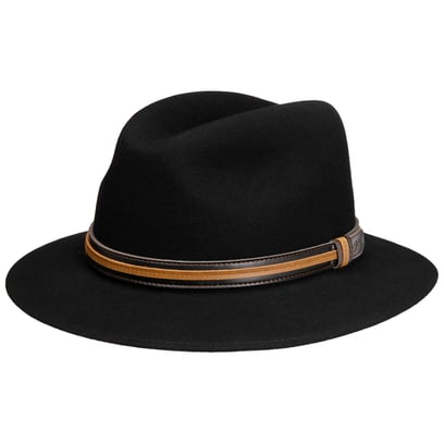 Lierys Chapeau Casual Light Traveller Homme - Feutre Laine Made In Italy Avec Bandeau Cuir