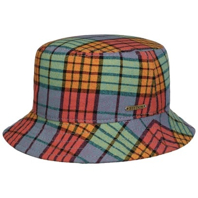 Colour Check Bucket Stoffen Hoed by Stetson
