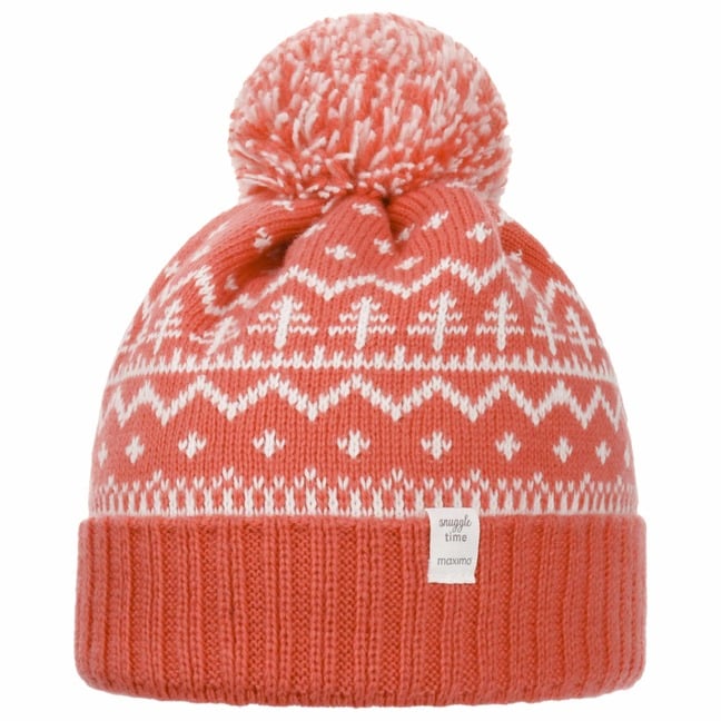 Winter Hat Boys - wintermuts met pompon, gebreide skimuts, dubbele pomponmuts voor meisjes en jongens, overmoedig haar, A, Eén maat