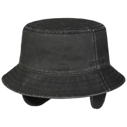 Stoffen Bucket Hoed met Oorbescherming by Stetson