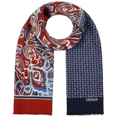 Four Colours Paisley Wollen Sjaal by Stetson