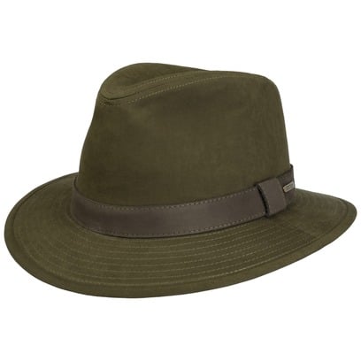 Waxed Traveller Stoffen Hoed by Stetson