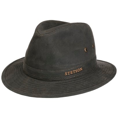Herringbone Traveller Stoffen Hoed by Stetson