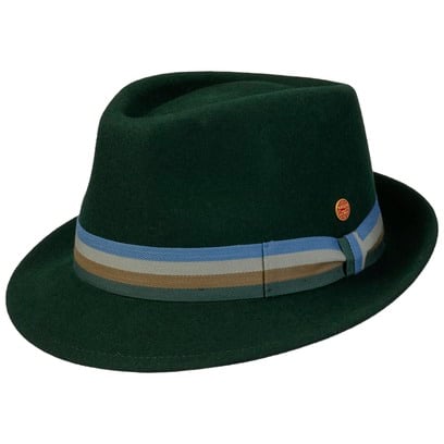 Four Colour Band Trilby Wollen Hoed by Mayser