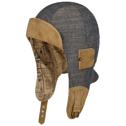 Convertible Herringbone Pilotenmuts by Stetson