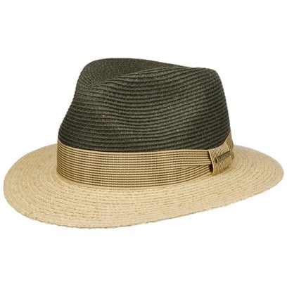 Twotone Toyo Traveller Raffia Hoed by Stetson