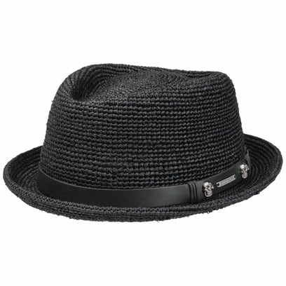 Diamond Crochet Raffia Hoed by Stetson