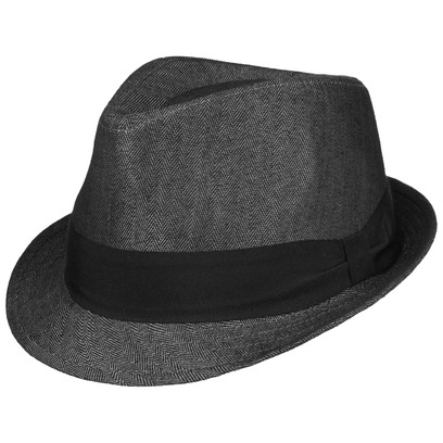 Herringbone Trilby Stoffen Hoed by Lipodo