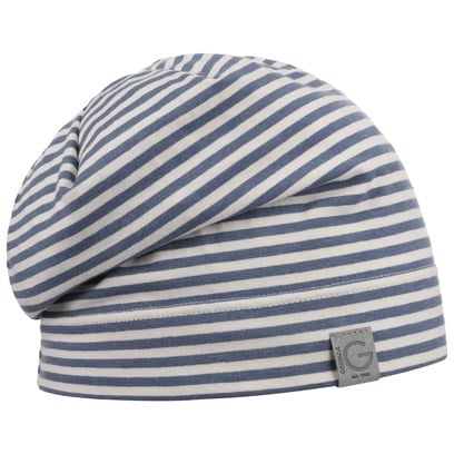 Twotone Stripes Beanie Muts by Gebeana