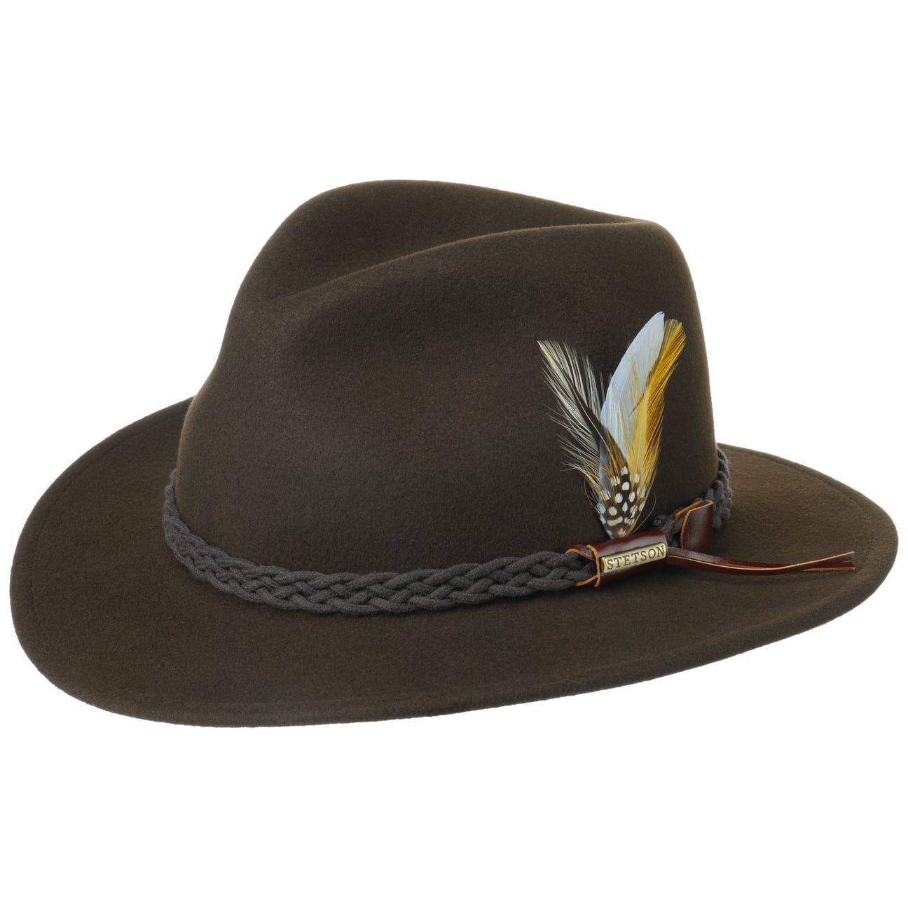 Newark Vitafelt Outdoorhoed By Stetson Bruin M 56 57 Cm stetson kopen in de aanbieding