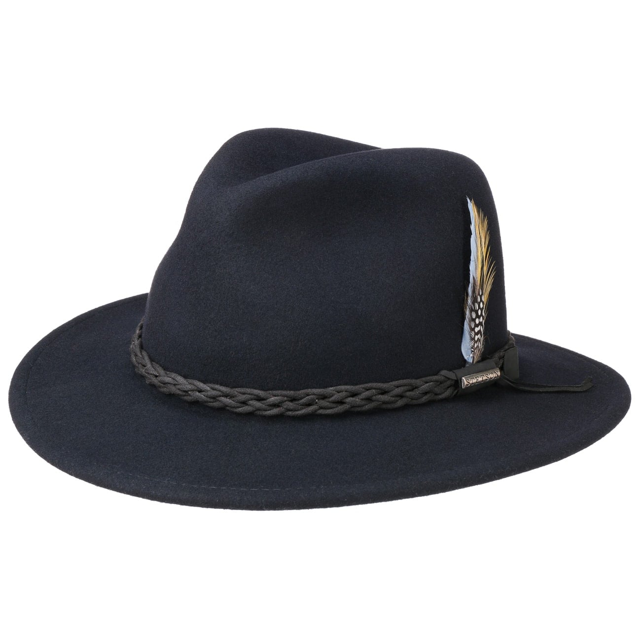 Newark Vitafelt Outdoorhoed By Stetson Donkerblauw Xl 60 61 Cm stetson kopen in de aanbieding