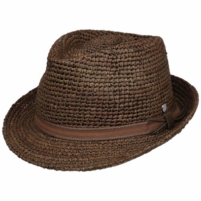 Danrio Trilby Raffia Hoed by Lierys