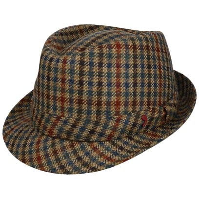 Classic Check Trilby Wollen Hoed by Alfonso D’Este