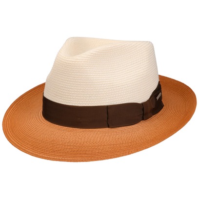 Oakerton Fedora Toyo Strohoed by Stetson