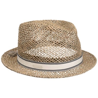 Vented Fedora Zeegras Hoed by Seeberger