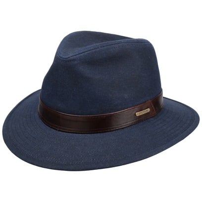Waxed Denim Traveller Outdoor Hoed by Stetson