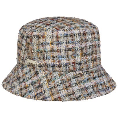 Tweed Bucket Stoffen Hoed by Seeberger