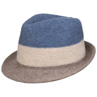 Tricolour Trilby Walkloden Hoed by Lipodo